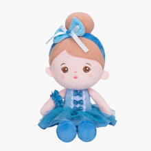 Indlæs billede til gallerivisning Personalized Blue Girl Plush Doll