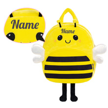 Cargar imagen en el visor de la galería, Personalized Yellow Bee Plush Baby Girl Doll + Bee Backpack