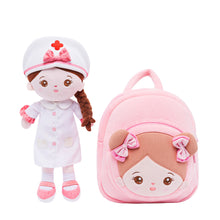 Cargar imagen en el visor de la galería, Personalized Nurse Girl Doll + Backpack