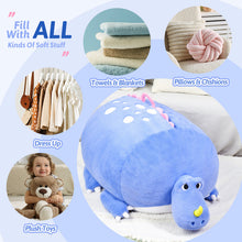 Load image into Gallery viewer, Long Plush Dinosaur Children&#39;s Toy Storage Bean Bag Chair Cover