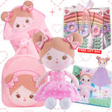 Personalized Doll, Backpack, Blanket and Cloth Book Bundle for 0-4 Years Old