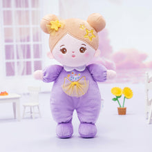 Laden Sie das Bild in den Galerie-Viewer, Personalized Purple Mini Plush Baby Girl Doll