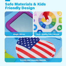 Carica l&#39;immagine nel visualizzatore di Gallery, Personalized American Landmarks Toddler Busy Board Montessori Toys