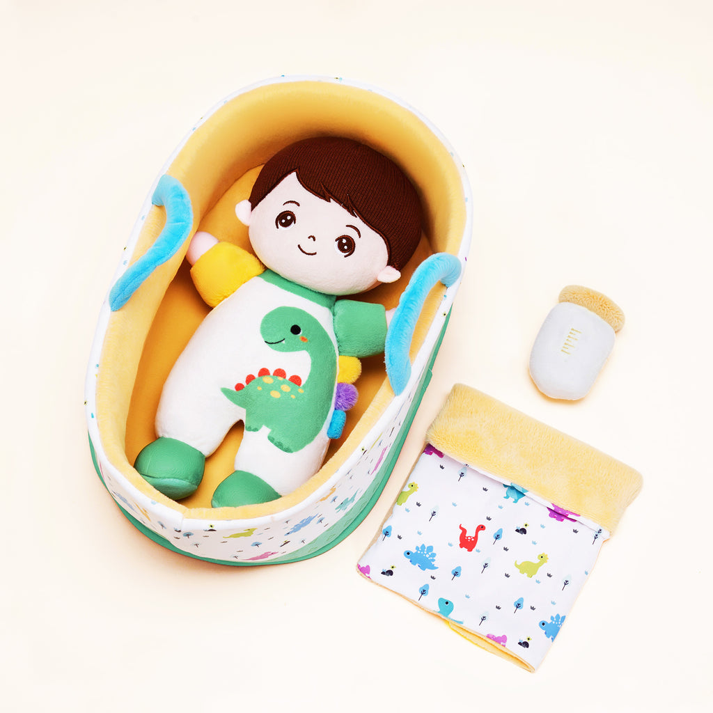 Personalized Baby Boy Plush Doll & Gift Set