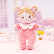 Carica l&#39;immagine nel visualizzatore di Gallery, Personalized Pink Mini Plush Baby Girl Doll