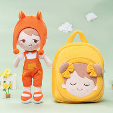 Carica l&#39;immagine nel visualizzatore di Gallery, Personalized Becky Orange Fox Doll + Backpack