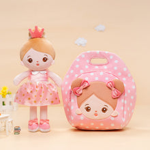 Indlæs billede til gallerivisning Personalized Pink Princess Plush Baby Girl Doll
