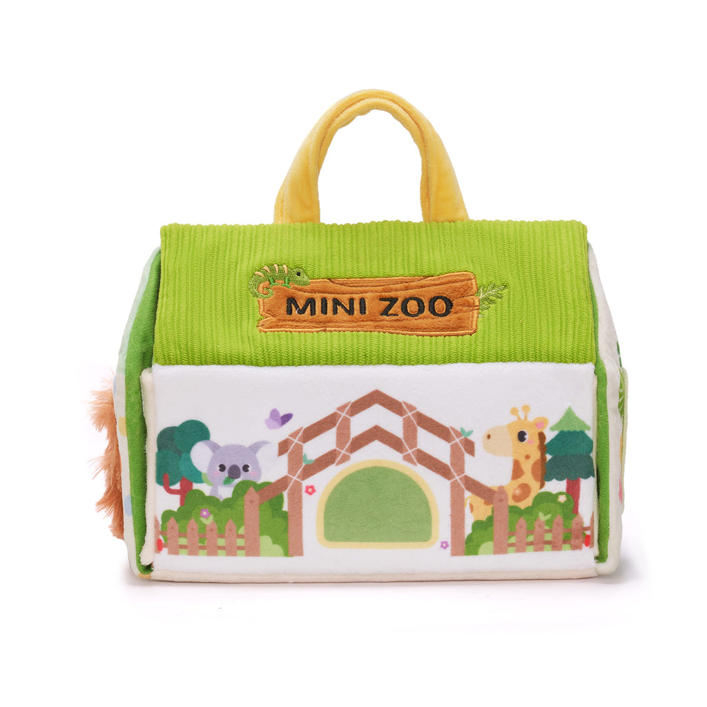 Personalized Portable Fun Plush Zoo House Set