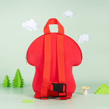 Carica l&#39;immagine nel visualizzatore di Gallery, Personalized Cute Red Mushroom Plush Backpack