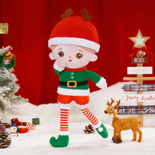 Cargar imagen en el visor de la galería, Personalized Christmas Plush Doll with Elf Costume