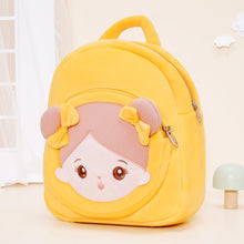 Cargar imagen en el visor de la galería, Personalized Yellow Open Eyes  Plush Baby Girl Backpack