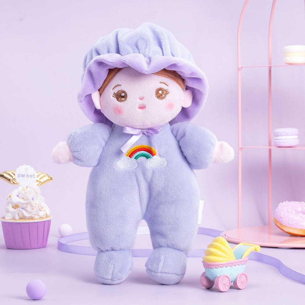 Personalized Purple Mini Plush Rag Baby Doll