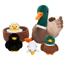 Load image into Gallery viewer, Duck Family, Duck Nest Plush Toy With 4 Little Ducklings Inside