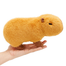 Cargar imagen en el visor de la galería, Soft Fur Capybara Plush Stuffed Animal Toy 8.5 Inch