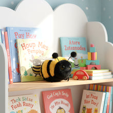 Load image into Gallery viewer, Soft Fur Bumblebee Plush Stuffed Animal Toy 7 Inch