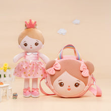 Cargar imagen en el visor de la galería, Personalized Pink Princess Plush Baby Girl Doll