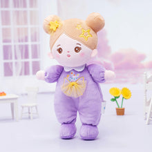 Indlæs billede til gallerivisning Personalized Purple Mini Plush Baby Girl Doll