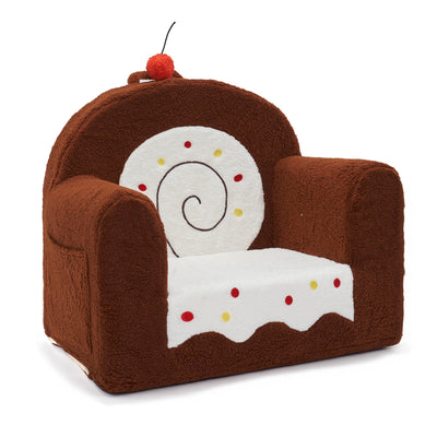 Swiss Roll Kids Sofa Comfy Foam Filled Couch, U.S. Local Delivery