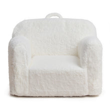 Laden Sie das Bild in den Galerie-Viewer, Cream White Cashmere Sofa Chair for Children