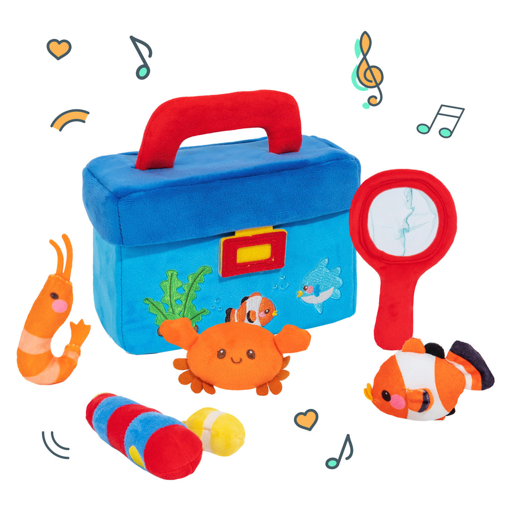 First Boy Plush Playset Sound Toys Set, Personalized Fishing