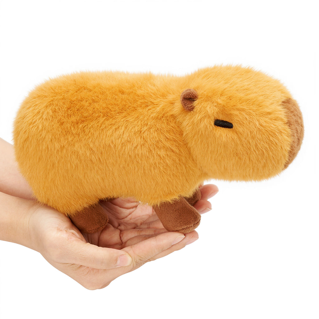 Soft Fur Capybara Plush Stuffed Animal Toy 8.5 Inch