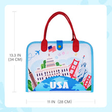 Load image into Gallery viewer, Personalized American Landmarks Toddler Busy Board Montessori Toys