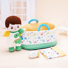 Cargar imagen en el visor de la galería, Personalized Baby Boy Plush Doll &amp; Gift Set