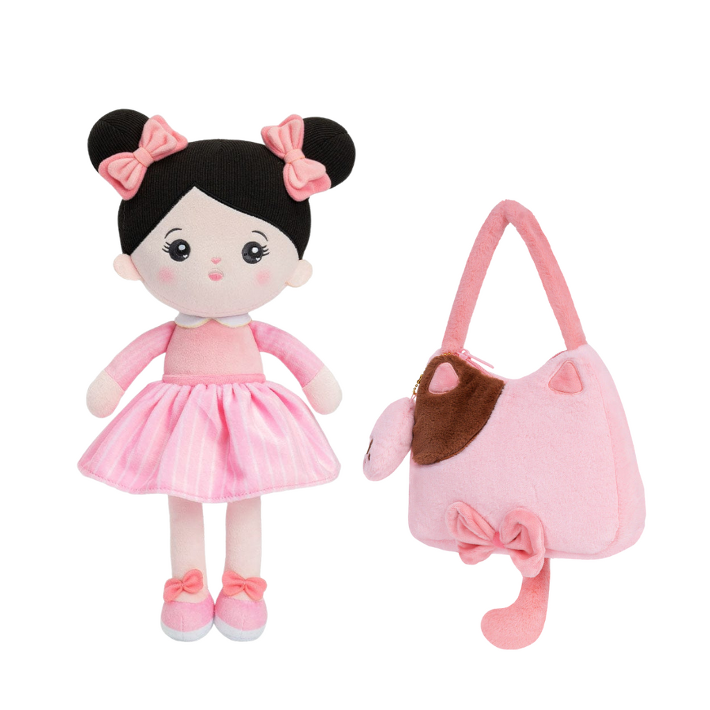 Personalized Doll with Plush Makeup Purse Shoulder Bag