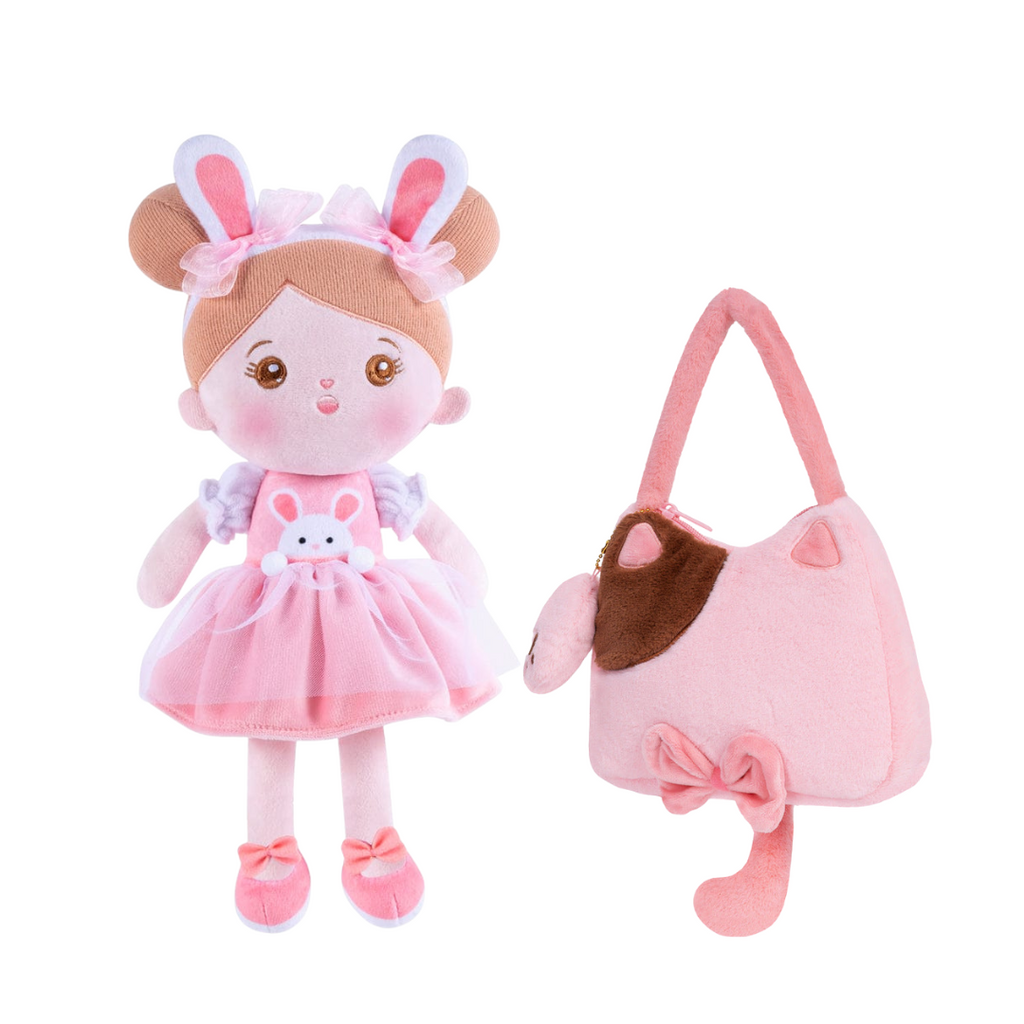 Personalized Doll with Plush Makeup Purse Shoulder Bag