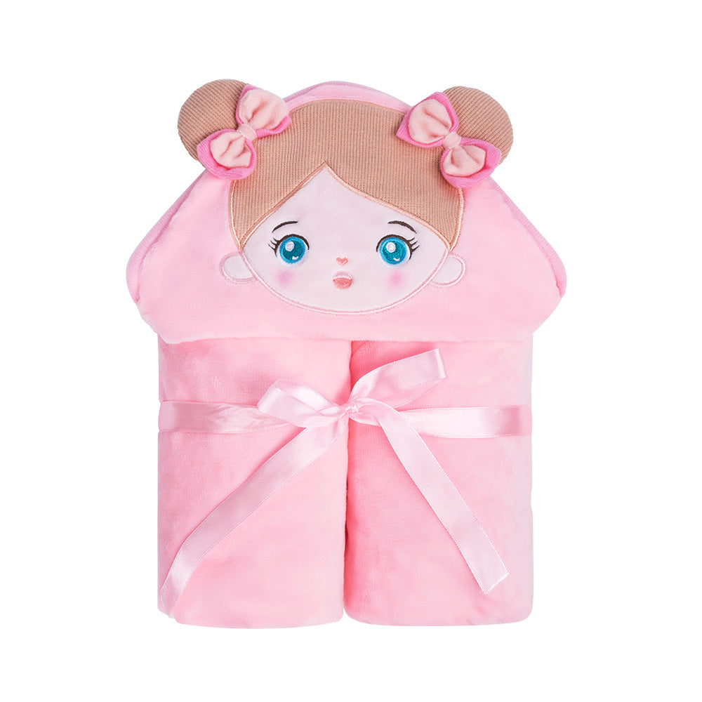 Personalized Doll and 35 Inch Soft Baby Blanket Combo