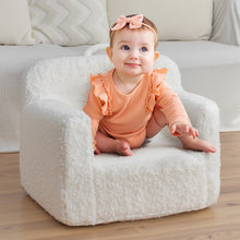 Carica l&#39;immagine nel visualizzatore di Gallery, Cream White Cashmere Sofa Chair for Children