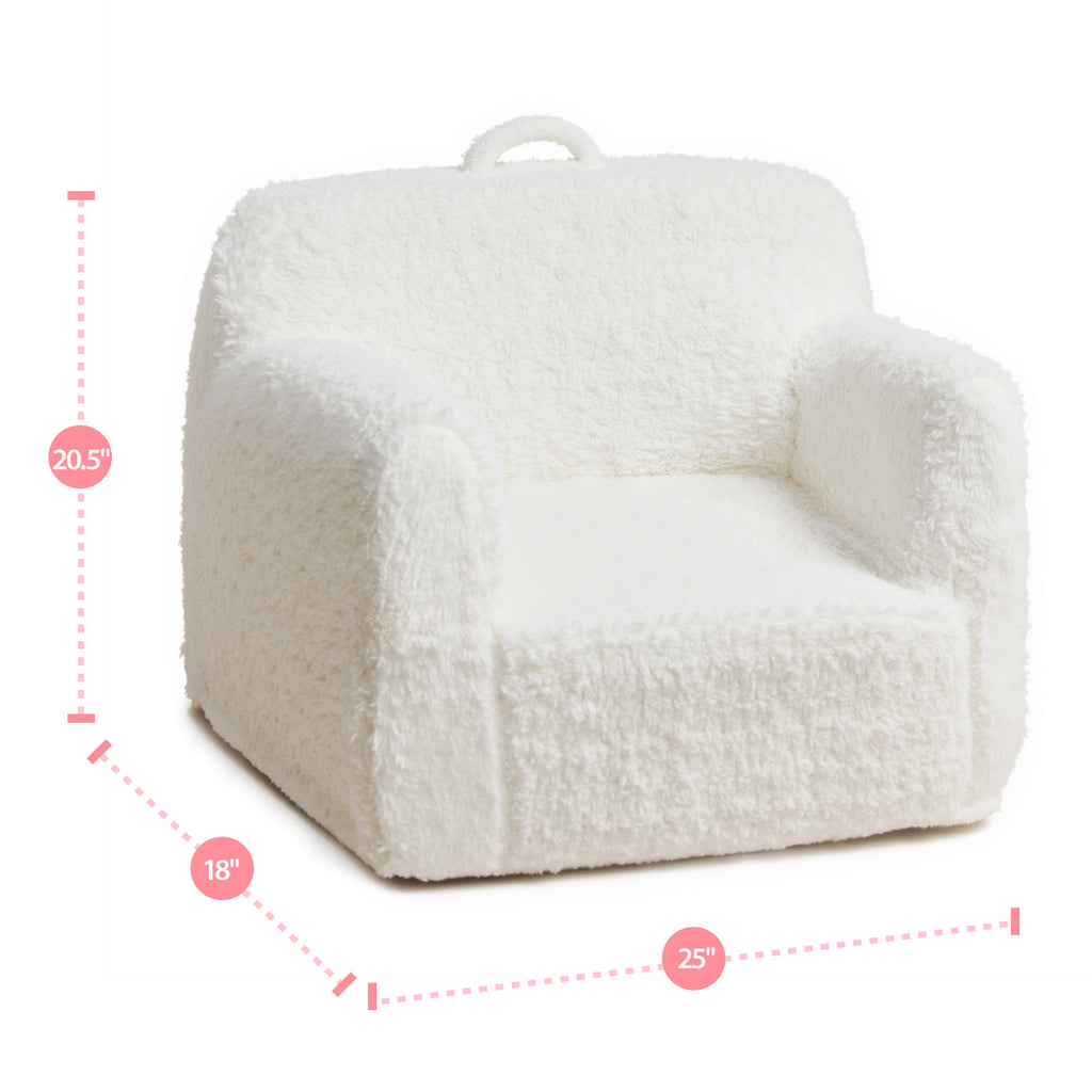 Cream White Cashmere Sofa Chair for Children