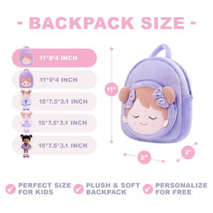 Personalized Purple Backpack