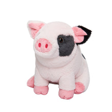 Indlæs billede til gallerivisning Spotted Pig Family Plush Toy, with 4 cute plush piglets inside