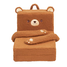 Cargar imagen en el visor de la galería, Foldable Polar Fleece Animal Bear Style Children Sofa