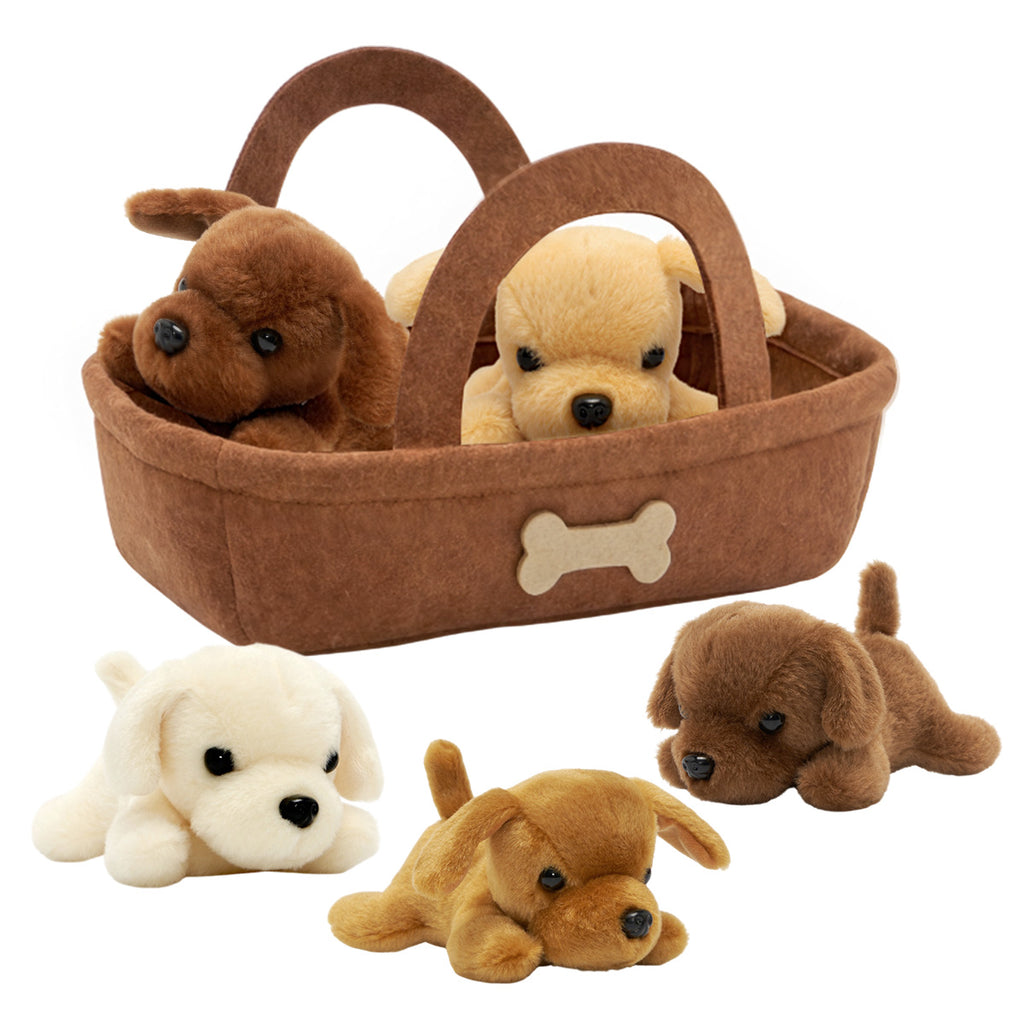 Golden Retriever Puppy Plush Toy Set