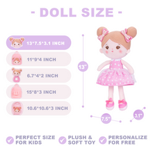Charger l&#39;image dans la galerie, Personalized 13 Inch Girl Plush Doll