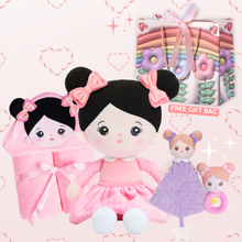 Afbeelding in Gallery-weergave laden, Personalized Doll and Blanket Bundle for Baby