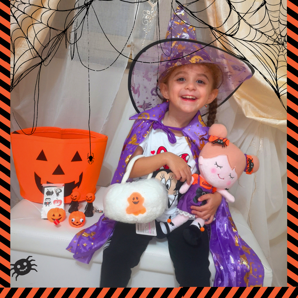 Halloween Limited Gift Set - Personalized Doll and Basket Bundle