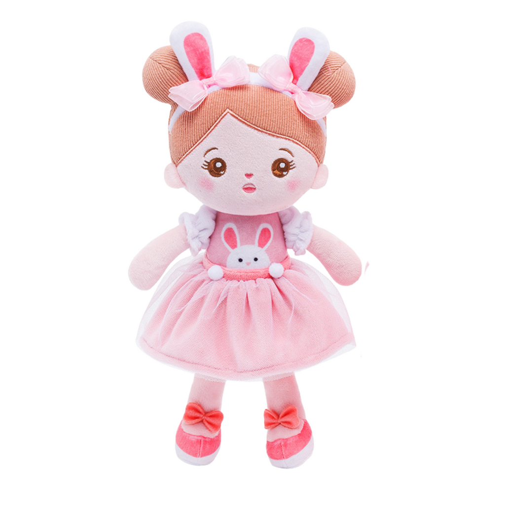 Muneco de peluche para ninos pequenos personalizado para ninas de 1 2 y 3 anos rosa morado con juego de regalo con mochila Ouozzz Ouozzzshop
