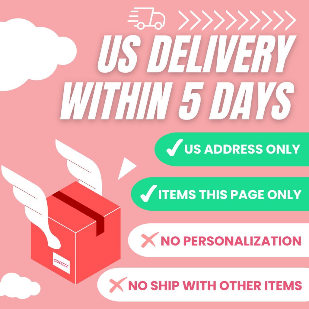 OUOZZZ® US Delivery within 5 Days, US Address Only, No Personalization