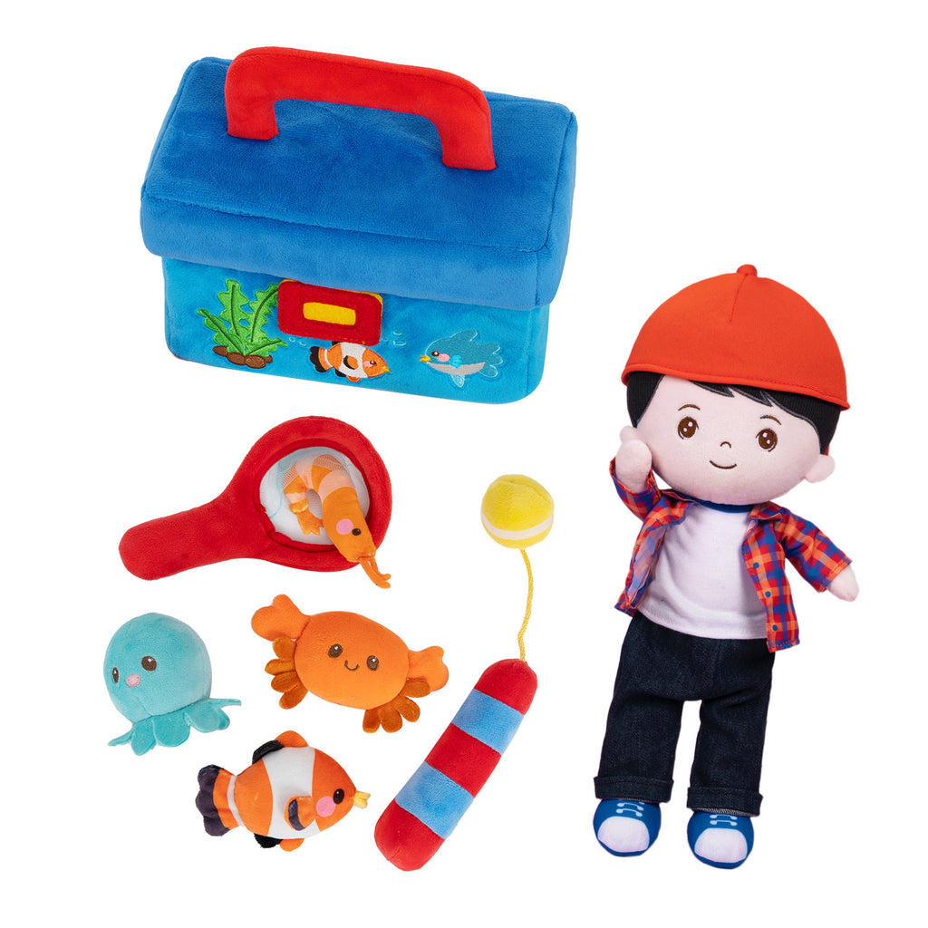 Personalized Plush Playset Sound Toy + 15 Inch Doll Gift Set