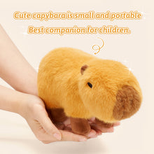 Carica l&#39;immagine nel visualizzatore di Gallery, Soft Fur Capybara Plush Stuffed Animal Toy 8.5 Inch