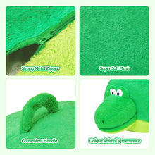 Load image into Gallery viewer, Long Plush Dinosaur Children&#39;s Toy Storage Bean Bag Chair Cover