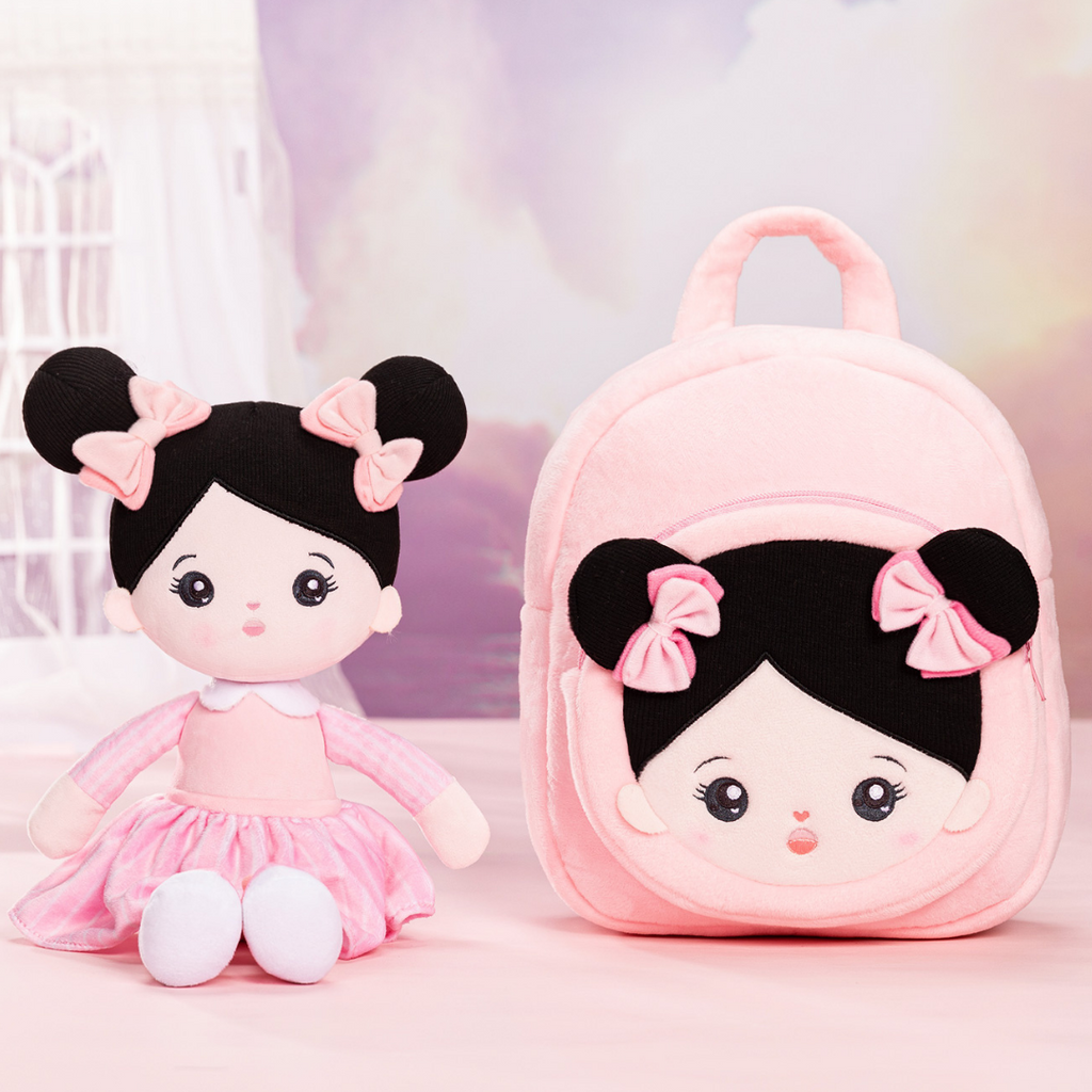 OUOZZZ Paquete de muñeca + mochila personalizada
