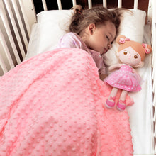 Laden Sie das Bild in den Galerie-Viewer, Personalized Doll and 35 Inch Soft Baby Blanket Combo