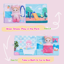 Load image into Gallery viewer, Personalized Activity Cloth Baby Book Educational Toy