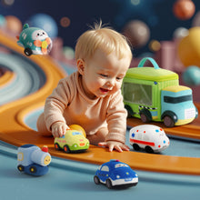 Afbeelding in Gallery-weergave laden, Personalized Baby&#39;s First Truck Car Sensory Toy Set