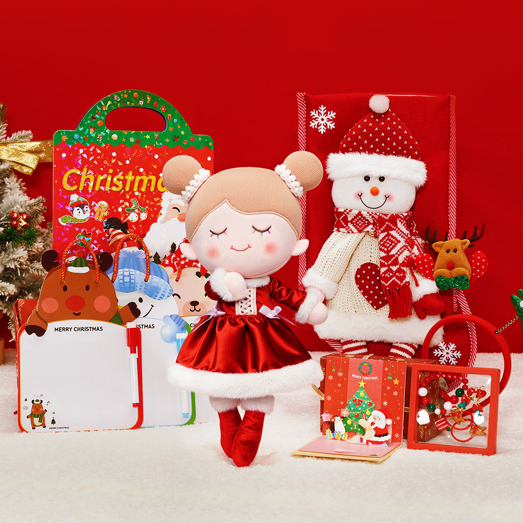 Personalized Christmas Doll and Stocking Gift Set