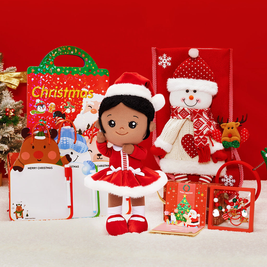 Personalized Christmas Doll and Stocking Gift Set